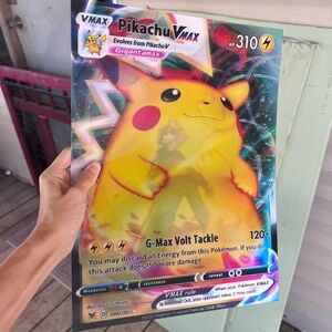 Pikachu VMAX Gigantamax Pokémon 3D Holographic Lenticular Poster